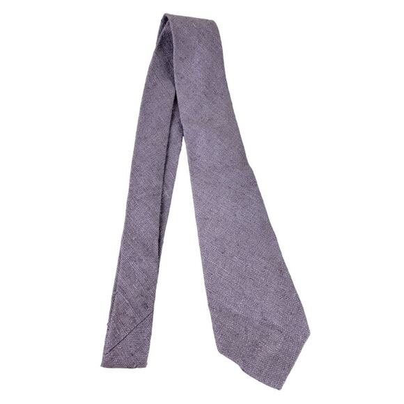 Vintage Polo Ralph Lauren Wool Knit Neck Tie Mens Lavender Purple 3